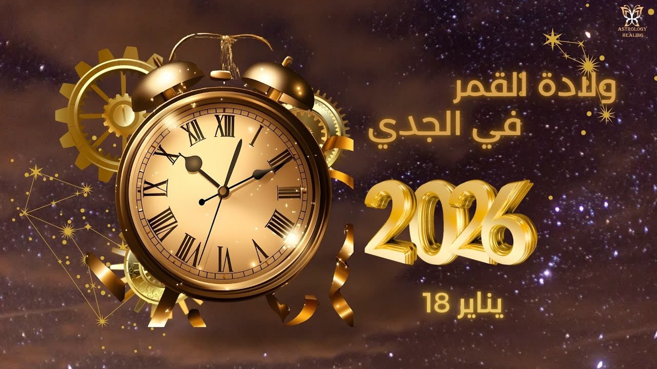 ولادة القمر في برج الجدي 18 يناير 2026