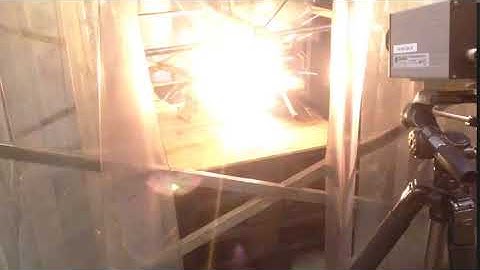 CFRP Damaged by Simulated Lightning Strike (325 Coloumbs) - Arc-Entry