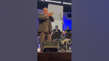 Thumbnail of ￼ Wycliffe Gordon going crazy at the Katy ISD jazz festival #music #jazzband ￼￼