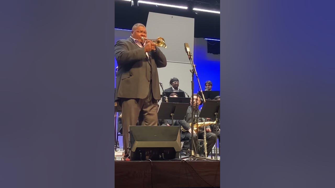 ￼ Wycliffe Gordon going crazy at the Katy ISD jazz festival #music #jazzband ￼￼