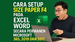 Cara Setup Size Paper F4 Pada Excel Dan Word Di Microsoft 365 2019 Dan 2021 Secara Permanent