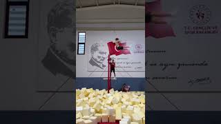 Gymnast Loses Grip During Bar Spin, Lands On Bar