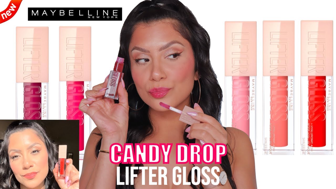 new CANDY DROP SHADES* MAYBELLINE LIFTER GLOSS + NATURAL LIGHTING LIP  SWATCHES | MagdalineJanet - YouTube