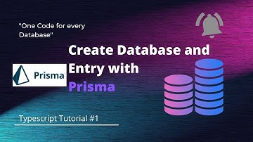 How to create a Database with Prisma | Typescript, Prisma, NodeJS | #coding #tutorial