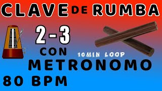 80 BPM METRONOME - RUMBA CLAVE 2 - 3