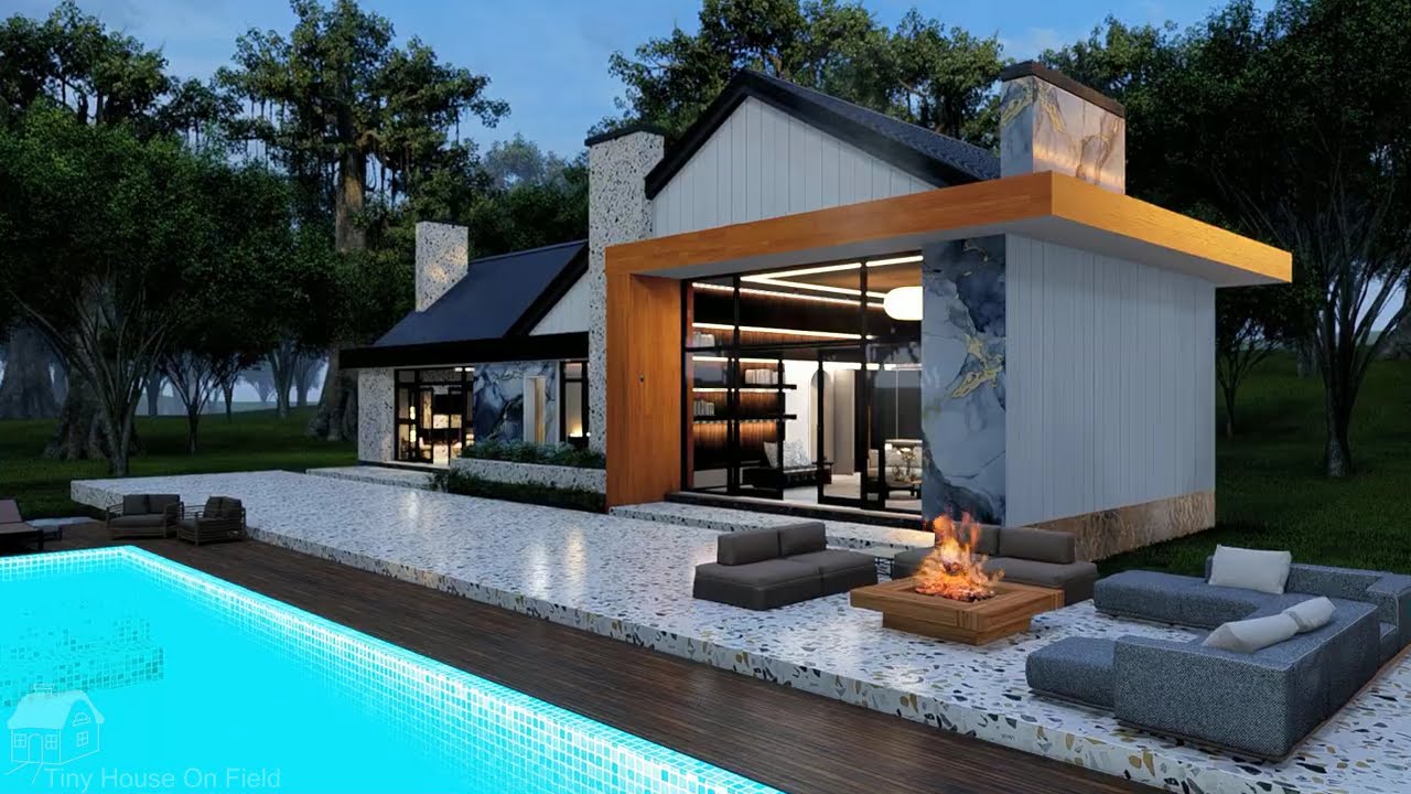 Modern and Stylish Tiny House with 4 Bedrooms - Floor Plan 9x22m (Minimalist House Tour)