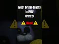 Most Brutal Deaths in FNaF (Part 2) 🧸 #shorts #fnaf #scary #fypシ #trending