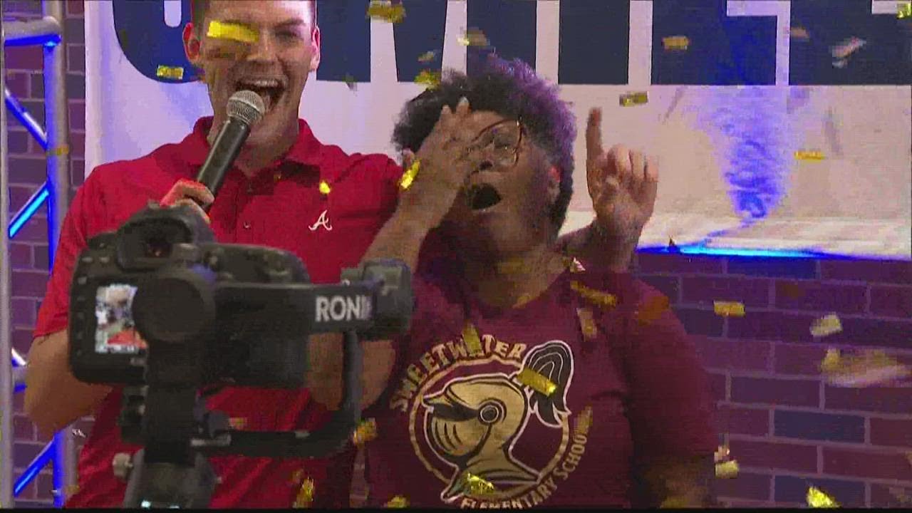 Braves surprise three millionth fan with free chick fil a for a year