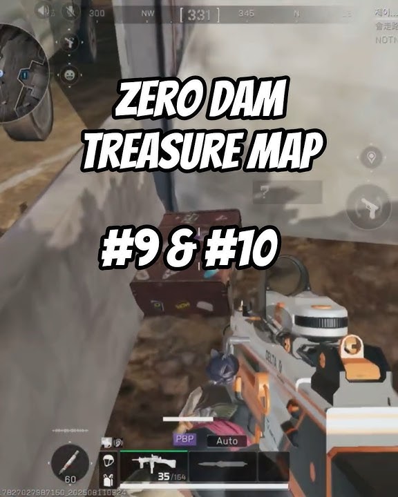 Zero Dam Treasure Map 9 & 10 #deltaforce #shorts