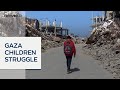 Children in Gaza navigate dangerous path to school
