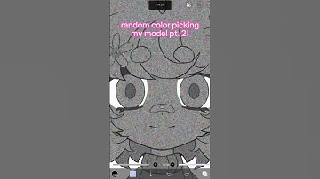 random color picking my model, part 2! 💕 #vtuber #art #poseydesu