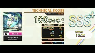[オンゲキ] technoplanet - Singularity (Expert Lv. 13) ABFB SSS+ Rank【外部＋手元】