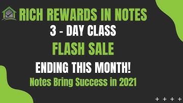 Notes FLASH SALE Before Year End - Save $400 and Win Big!