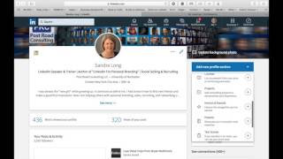LinkedIn Training in One Minute: Add Sections to Your Profile using the New User Interface