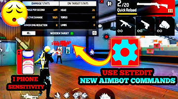 2 PREMIUM COMMANDS 😎 || aim lock command || set edit headshot command || Set Edit Commands ||