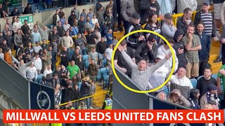 Millwall Vs Leeds United Fans Clash!