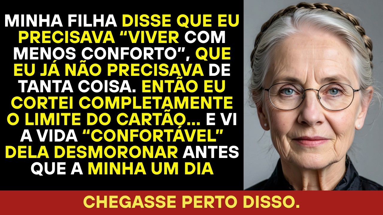 Minha filha disse que eu devia viver com menos. Cancelei o crédito dela… e a vida fácil acabou