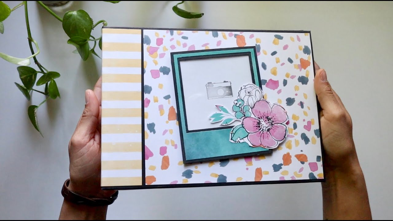 Mini Folio Scrapbook Album 2023 | Paper Studio Black & White Botanics