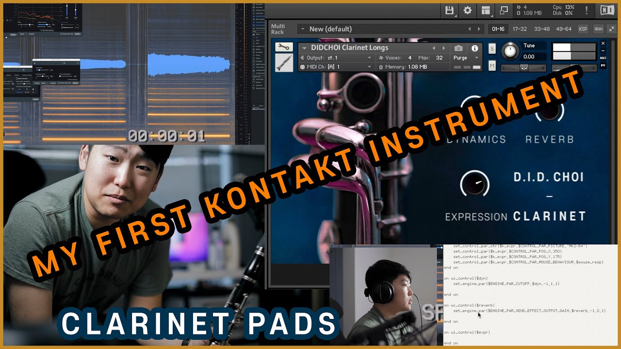 Making My First Kontakt Instrument! (FREE Clarinet Longs DOWNLOAD)