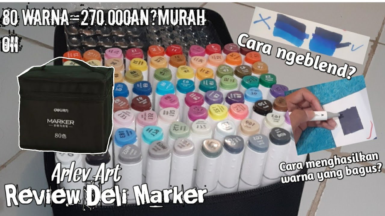 REVIEW DELI MARKER!!!+Tutorial cara menggunakan marker!!! YouTube