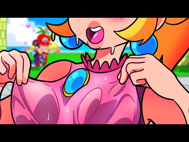 Mario got Peach WET 💧 class=