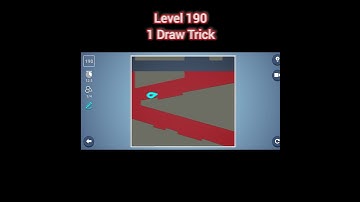 BRAIN IT ON LEVEL 190 🔥🔥 1 SHAPE DRAW TRICK 3 STAR COMPLETE