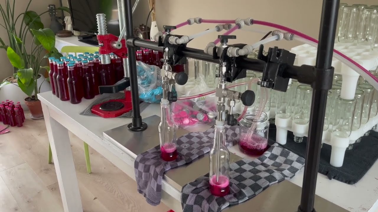 DIY counter pressure beer/ craft soda bottle filler