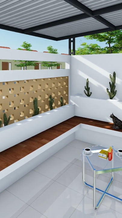 DESAIN RENOVASI TERAS RUMAH SUBSIDI ALA CAFE #interiordesign #rumahminimalis #kitchen #home #rumah