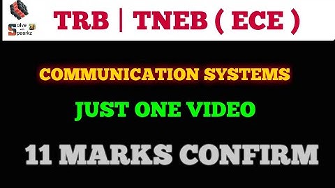 11 MARKS IN 30 MINUTES | TRB POLYTECHNIC ECE PREPARATION | COMMUNICATION SYSTEMS ONLINE CLASSES