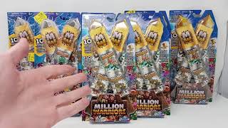 Million Warriors Opening 8 Packs 10 Warriors per Pack