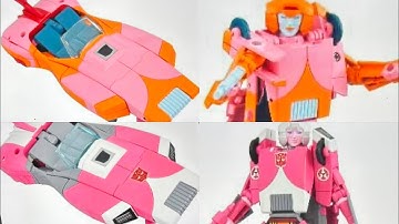 New official takara missing link color images of arcee! Transformers G1 animated & prototype figures