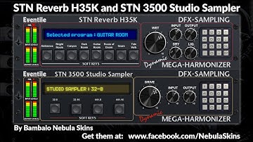 STN Reverb H35K and 3500 Studio Sampler Nebula N4 Skins