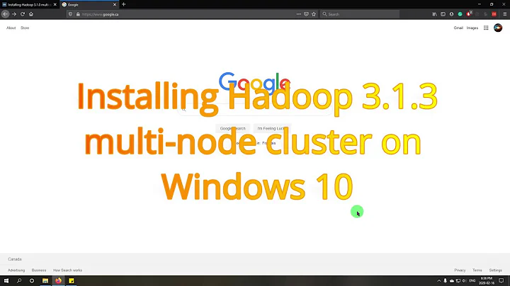 Setting up Hadoop 3.1.3 multi node cluster with problems and solution in Windows 10