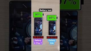 Samsung Galaxy Z Flip 7 vs Galaxy S26 battery test!