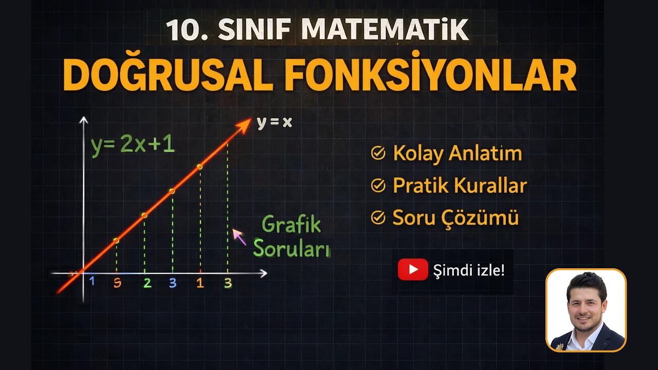 10. Sınıf Doğrusal Fonksiyonlar | Mantığıyla Öğren + Soru Çözümü 🔥
