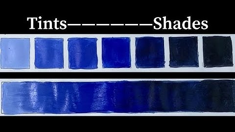 Creating Tints & Shades with Acrylic Paint