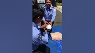 LAPD Southwest Division Cadets learning CPR