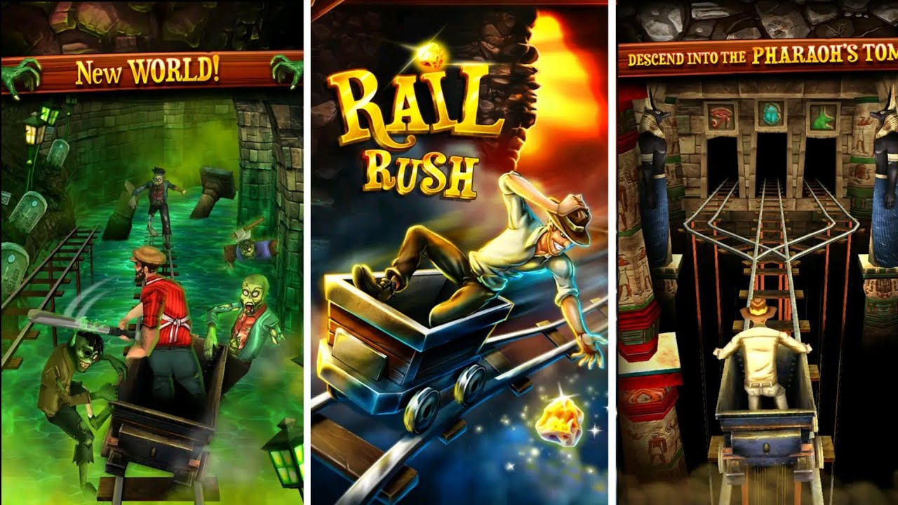 Rail Rush Gameplay💯 | Rail Rush Game Video | #games #gaming #gameplay ...
