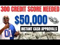  50000 personal loan  300 credit score approved  soft pull pre approval bad credit ok loans