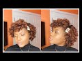 Heatless Wand Curls | Sponge Roller Set on Blown Out Natural Hair