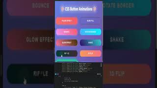 Amazing CSS Button Animations | Pure HTML & CSS Effects #coding #uidesignlearning #css #cssanimation