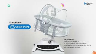 7 Function Auto Swing - Lunar 2in1 Auto Swing Bassinet [Rocking kids]