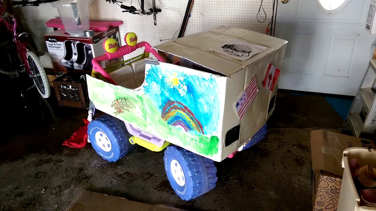 Look inside DIY Homemade Kid's Zamboni - YouTube