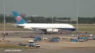 China Southern Airlines A380 at  Schiphol Airport 11 juli 2015