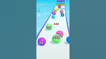 Satisfying Video on Ball Run 2048 - All Levels Gameplay Android, iOS Level 11 #shorts #ballrun2048
