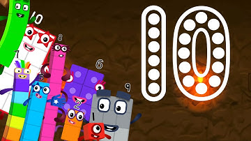 Numberblocks Magic Run - Numberblocks 10 Numberland | Numberblocks 1 to 9 counting