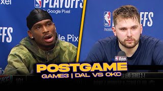 Mavs/Thunder Postgame, Luka, Kyrie, SGA, Jalen Williams, Chet, Coaches Reactions | 2024 WCSF, GM3