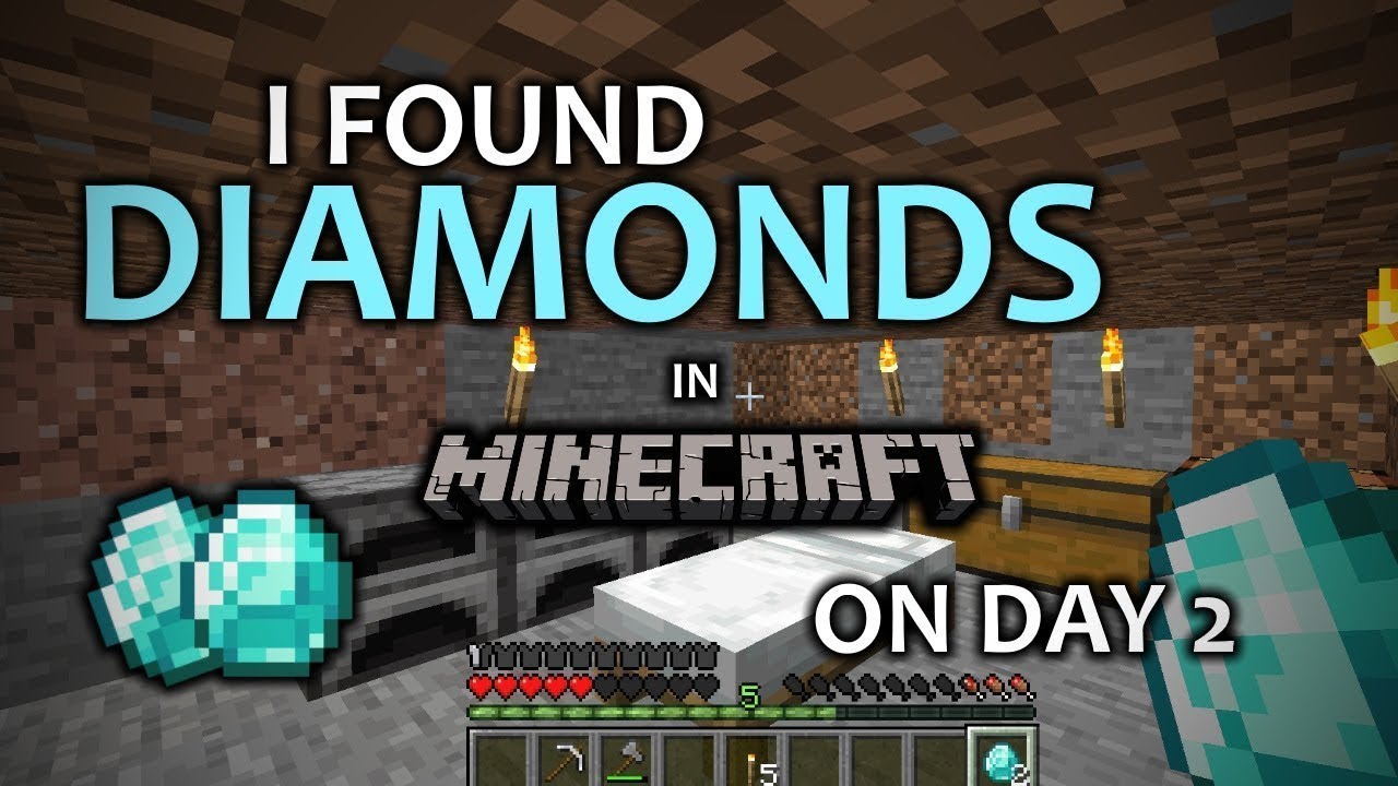 I FOUND DIAMONDS IN MINECRAFT!! - YouTube