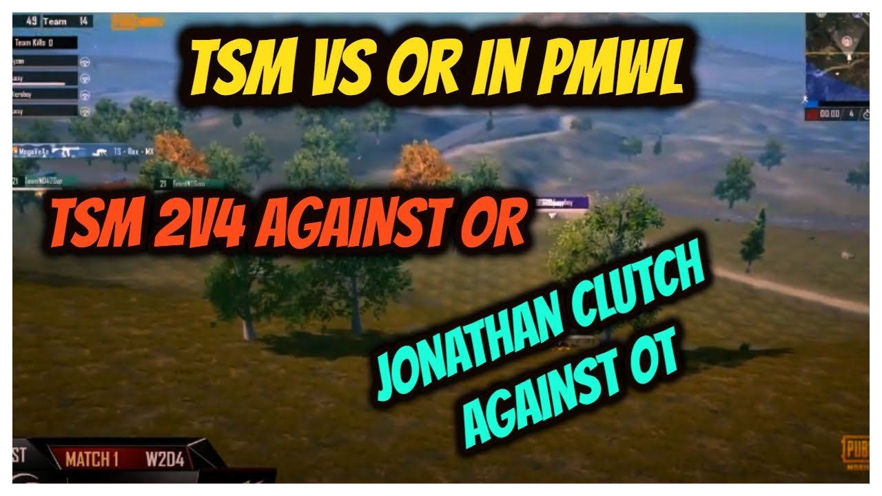 TSM VS OR in PMWL | TSM 2v4 against OR | JONATHAN clutch against OR in pmwl | pmwl highlight