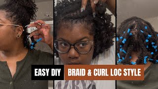 Viral Braid Style on Microlocs | Braid & Curl Results 💫